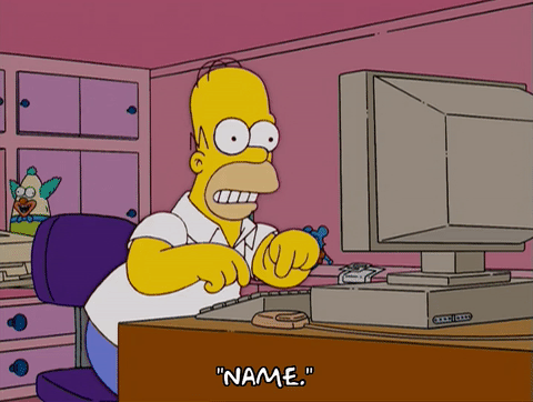Gif Homero en la computadora